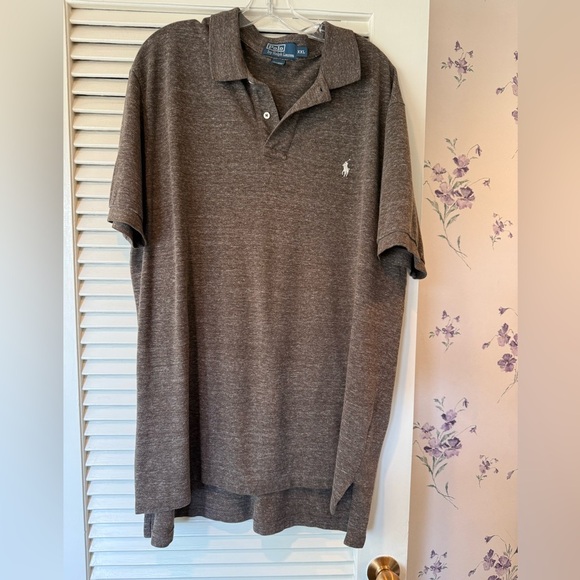 NWOT Polo Ralph Lauren Short Sleeve Heather Brown in Size XXL - Picture 1 of 7